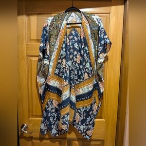 Do Everything in Love Multicolor Floral Kimono